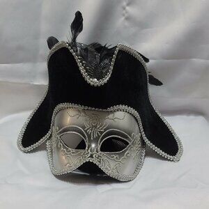 Adult Silver Venetian Mask